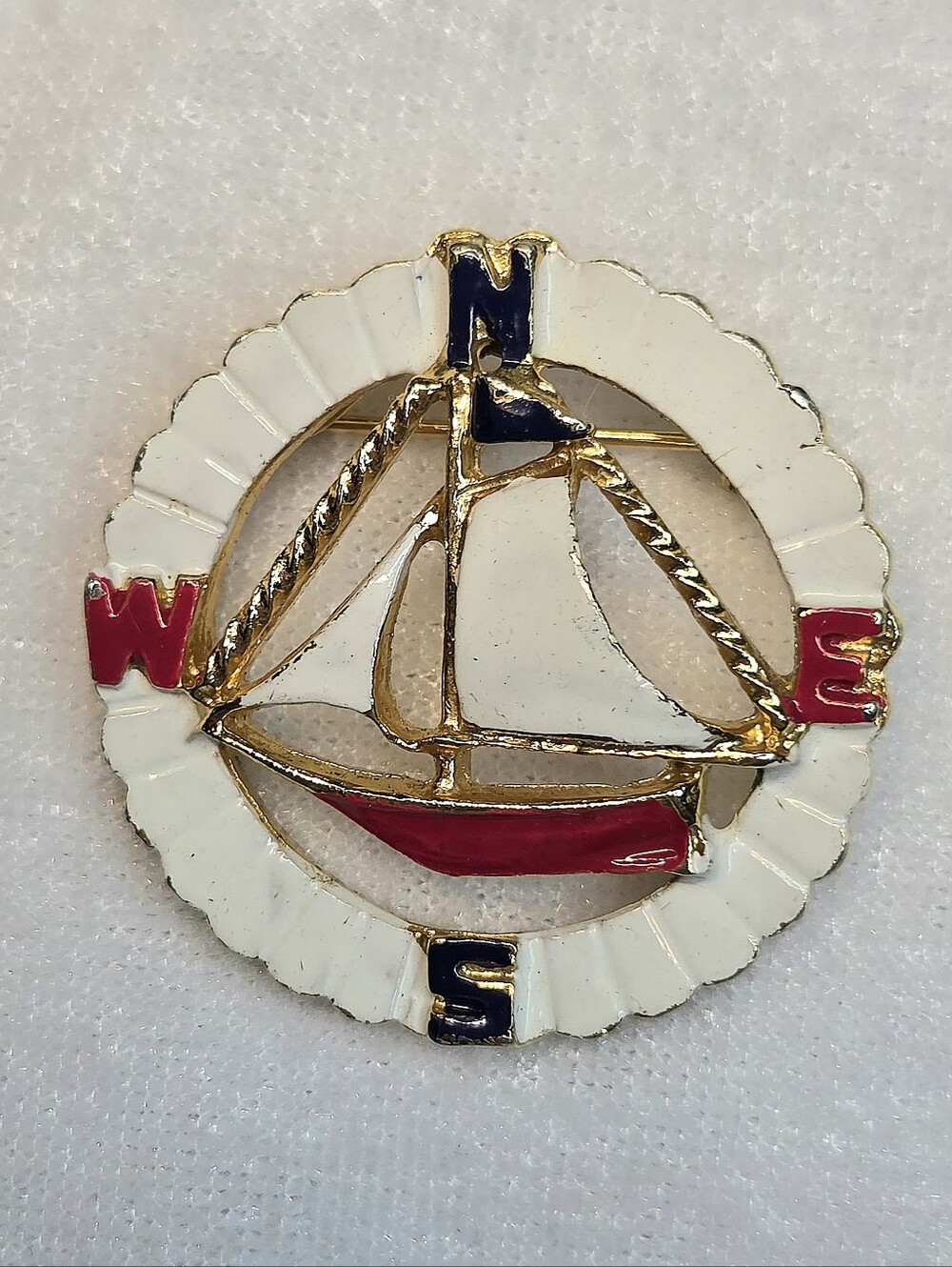 Vintage 80s Coro Nautical-style Brooch / Pin